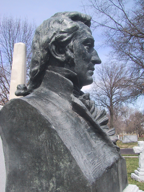 A very large bust of William Clark