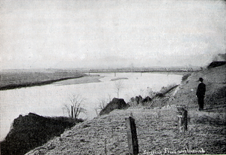 historic photo of a bluff above the Missouri River
