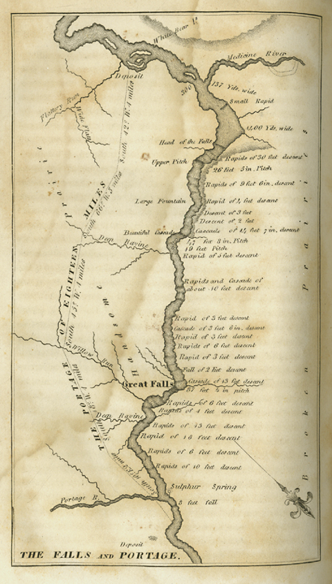interactive map of the Great Falls portage
