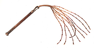 whip with nine knotted ropes