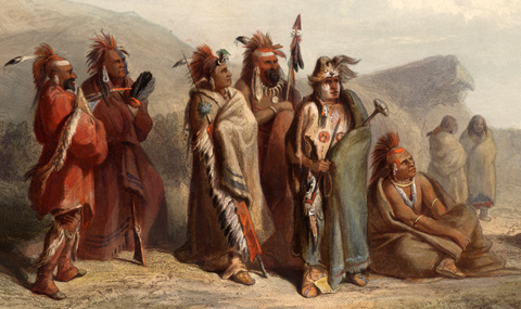 sauk and fox indians in robes