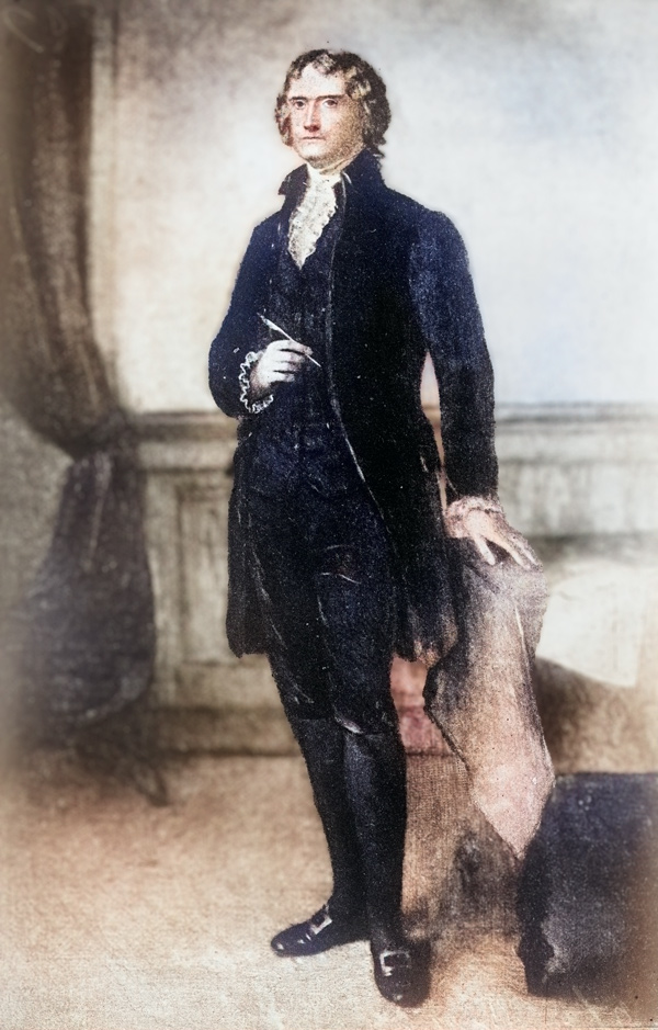 Portrait of Thomas Jefferson as a younger man