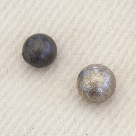 Two different size lead balls