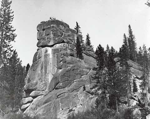 Granite outcrop at Lolo Hot Springs