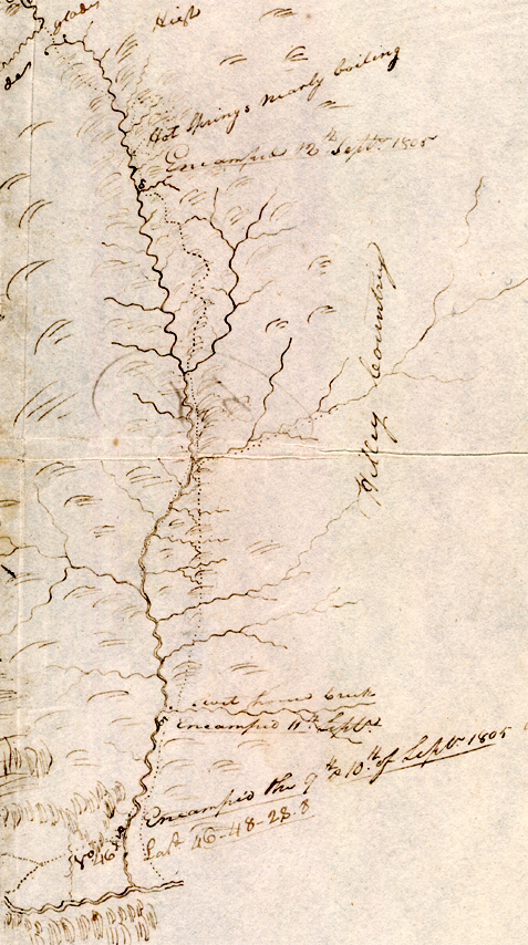 Interactive map showing place names