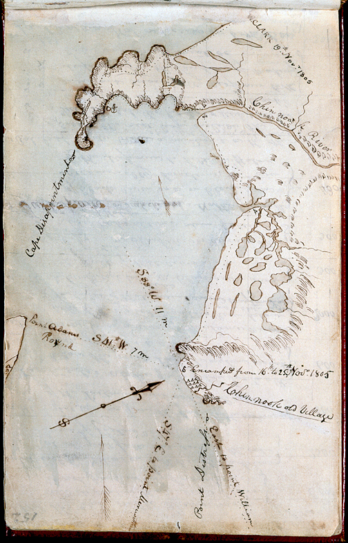 Interactive map with Clark's annotations labeled
