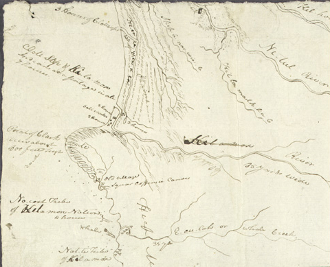 Interactive map showing the location of the Salt Works, Tillamook Head, and Clatsop houses
