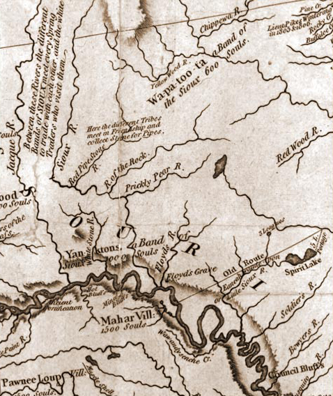 Ineractive map of Iowa and Nebraska in 1814