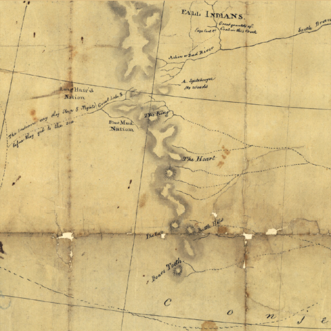 King's 1802 map of the Rockies