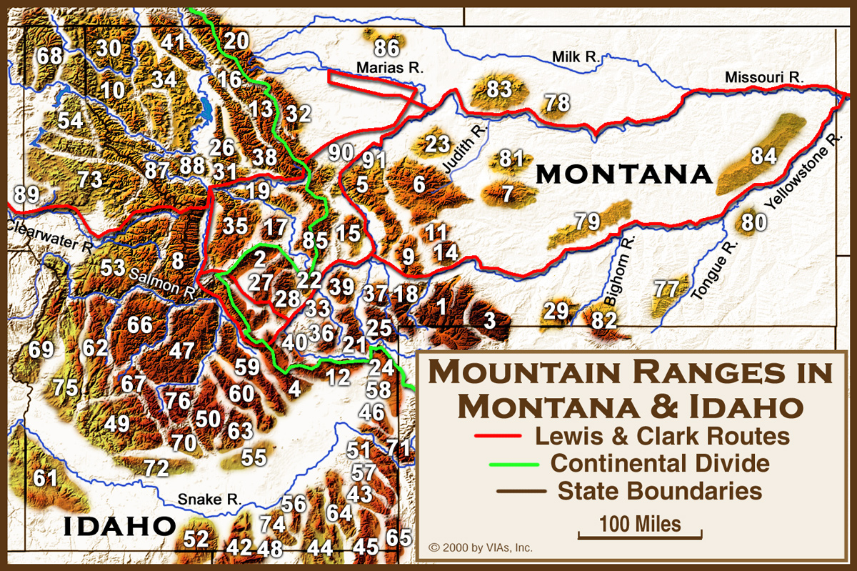 Mountain Ranges: Idaho and Montana