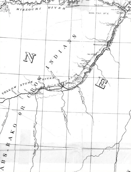 Warren's Map of the Lower Yellowstone