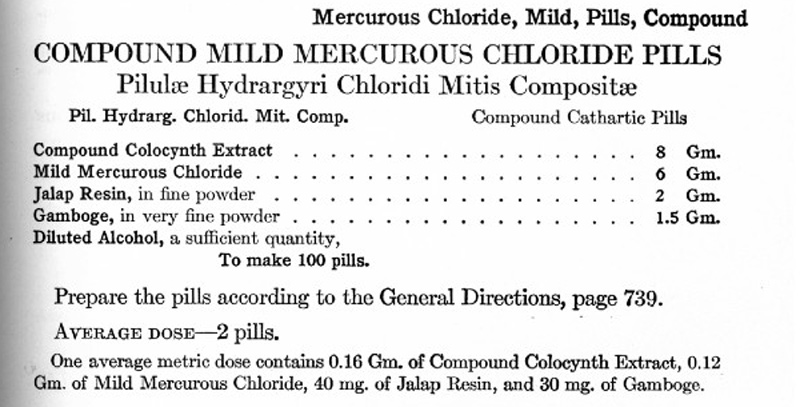 mercurous chloride recipe