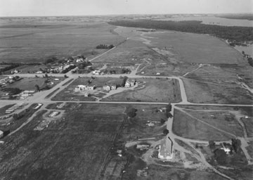 aerial photo of Elbowoods, July 7, 1954