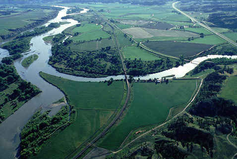 Big Horn River view northeast