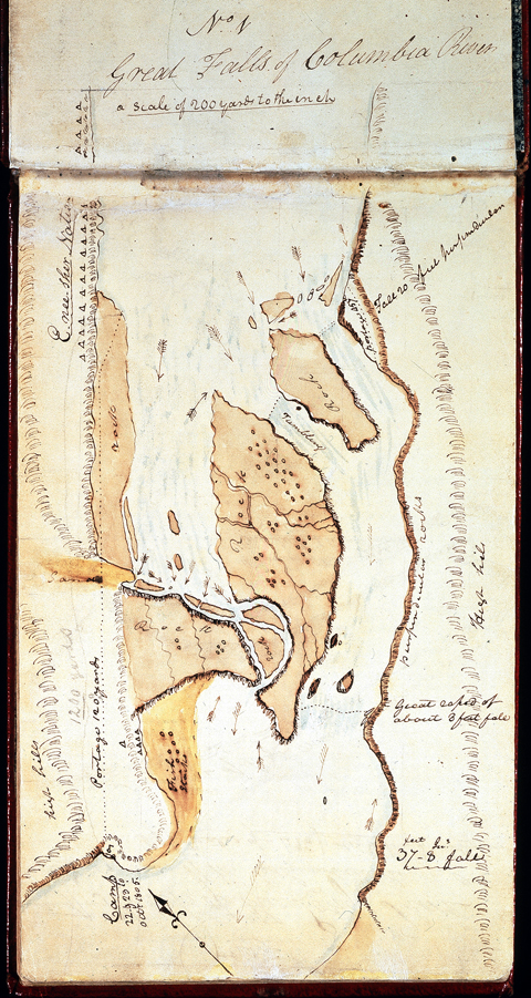 interactive image labeling Clark's descriptions on his hand-drawn map