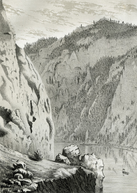 Historic sketch of the Gates of the Mountains