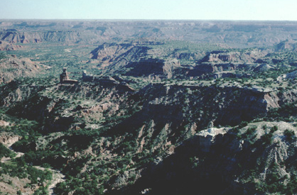 Rugged canyon lands