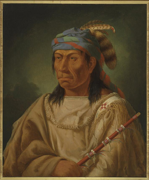 Portrait of a mid-19th-century Plateau Indian
