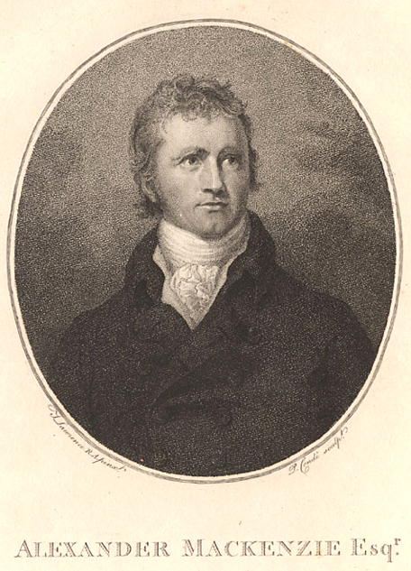 Black and white portrait of Alexander Mackenzie