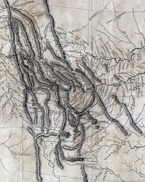 Clark's map of the Rocky Mountains