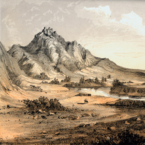 John Mix Stanley Chromo Lithograph of the Bears Tooth