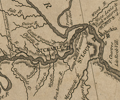 Clark's 1814 map, detail
